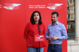 Luis Tudanca y Mar Alcalde en acto de campaña autonómicas 2019