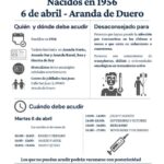 Aranda vacunará a las personas nacidas en 1956 el martes 6 de abril